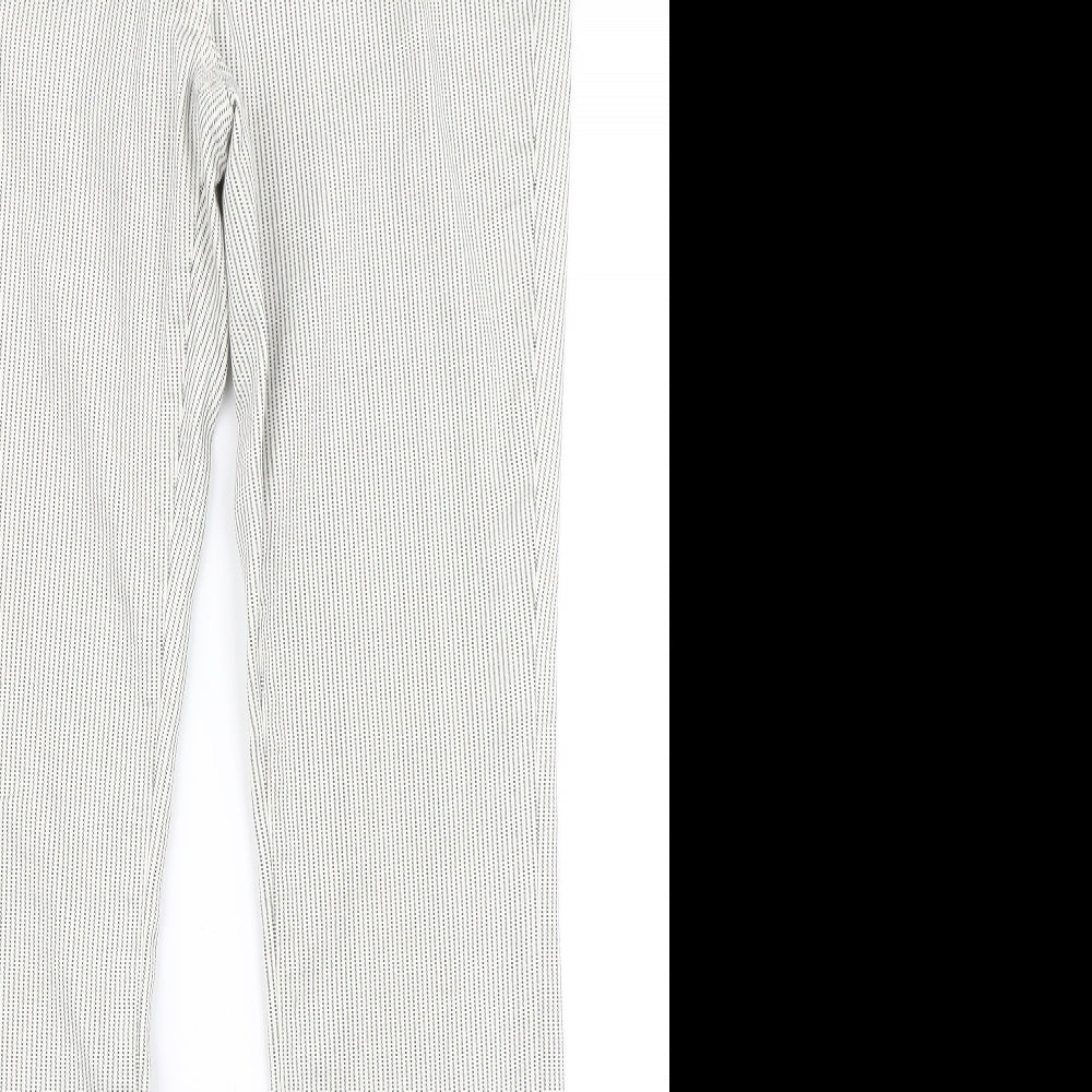 Soon Womens White Polka Dot  Skinny Jeans Size 10 L30 in