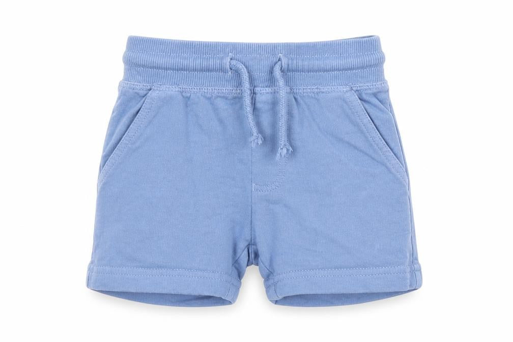 Front view of Next boys’ blue cropped trousers, size 12-18, months