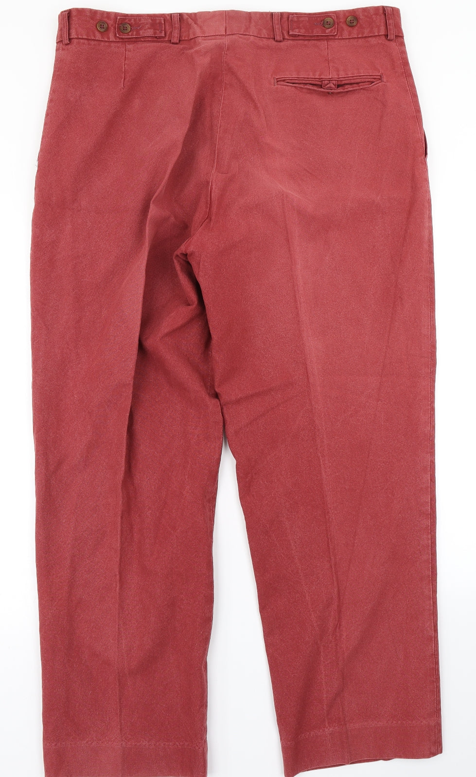 Mens UK Size 30 in Cuney Crewman Regular Fit Chino Red Trousers