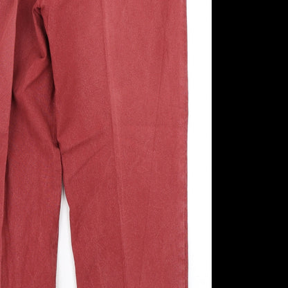 Mens UK Size 30 in Cuney Crewman Regular Fit Chino Red Trousers