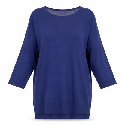 Womens UK Size 12 M&S Blue Pullover Jumper