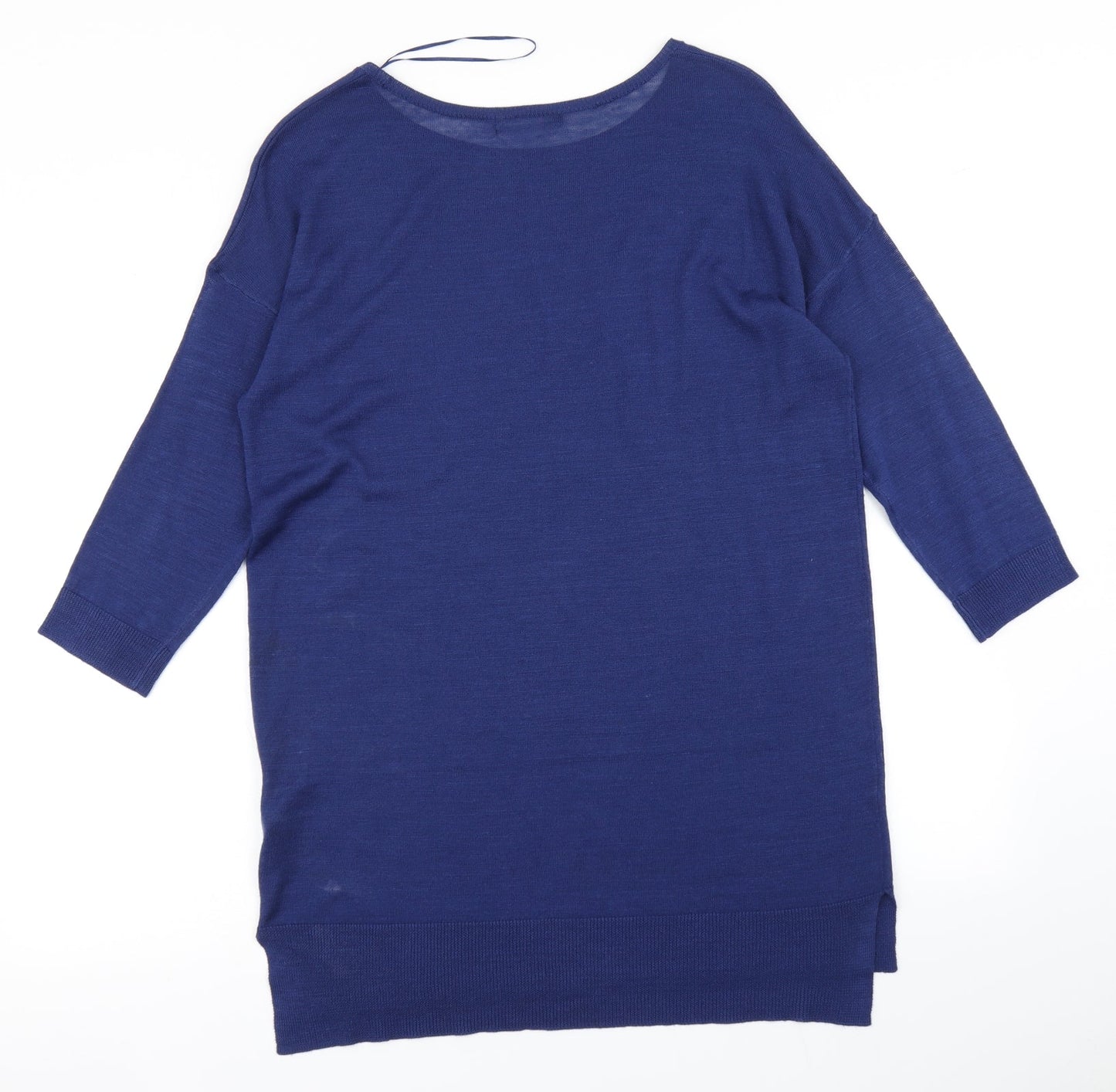 Womens UK Size 12 M&S Blue Pullover Jumper