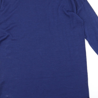 Womens UK Size 12 M&S Blue Pullover Jumper