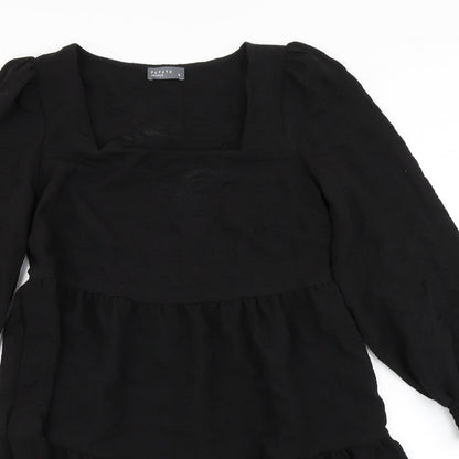 Papaya Womens Black   Skater Dress  Size 8