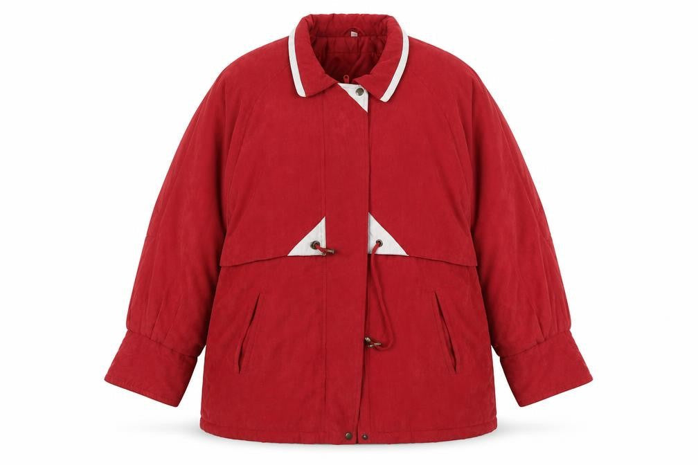 Womens UK Size 20 Preworn Red Puffer Jacket