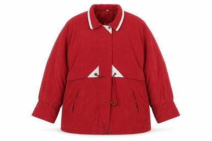 Womens UK Size 20 Preworn Red Puffer Jacket