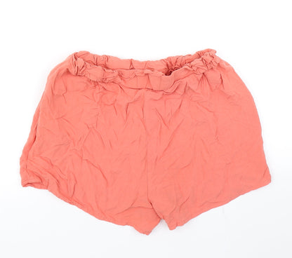 Primark Womens Orange   Mom Shorts Size 12
