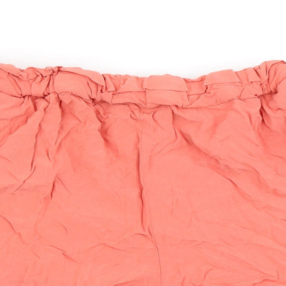 Primark Womens Orange   Mom Shorts Size 12