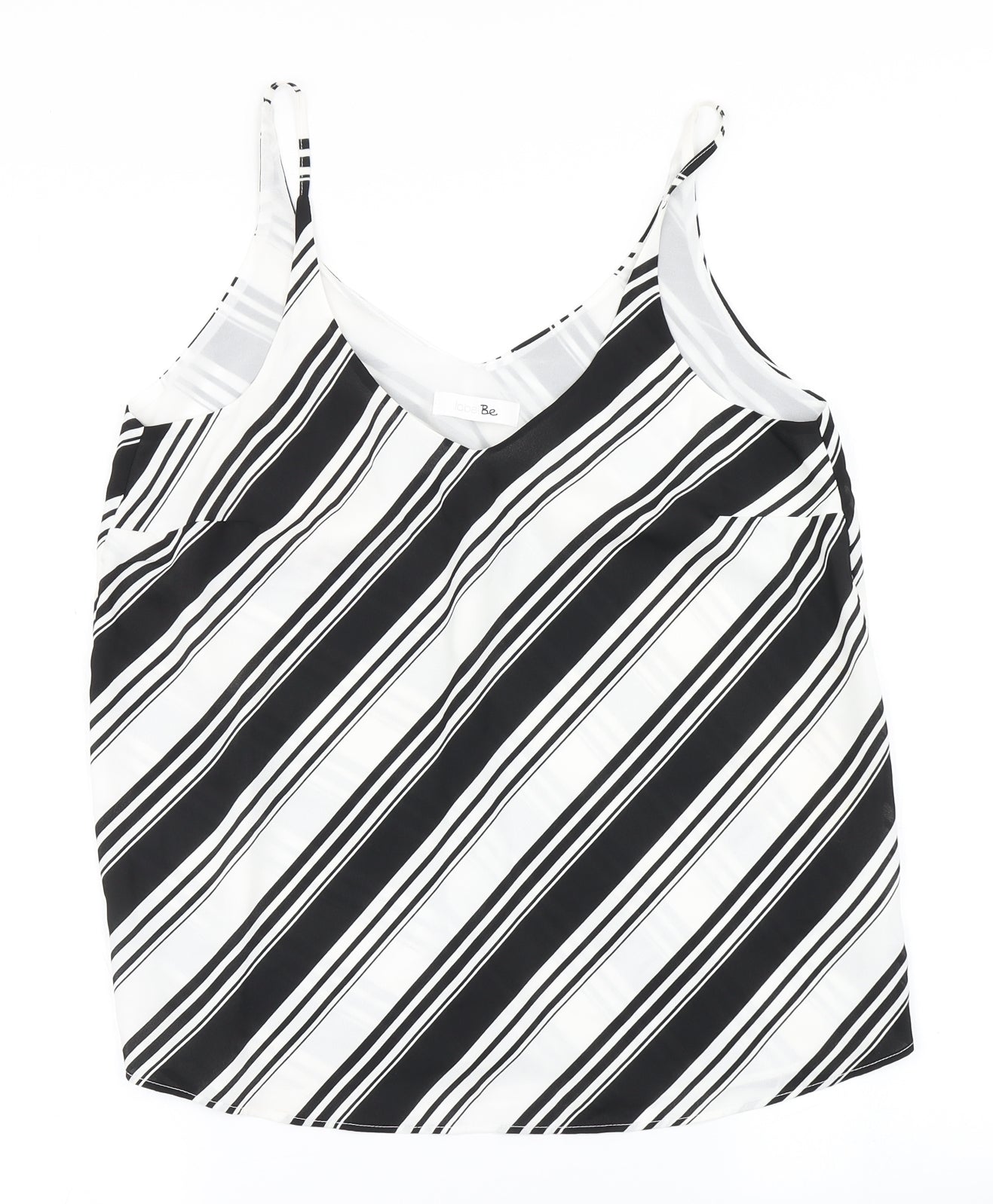 Womens UK Size 12 Label Be White Camisole Blouse