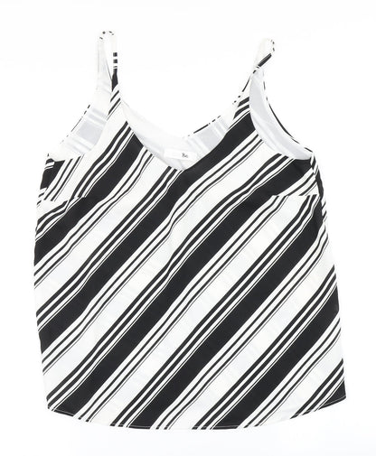 Womens UK Size 12 Label Be White Camisole Blouse