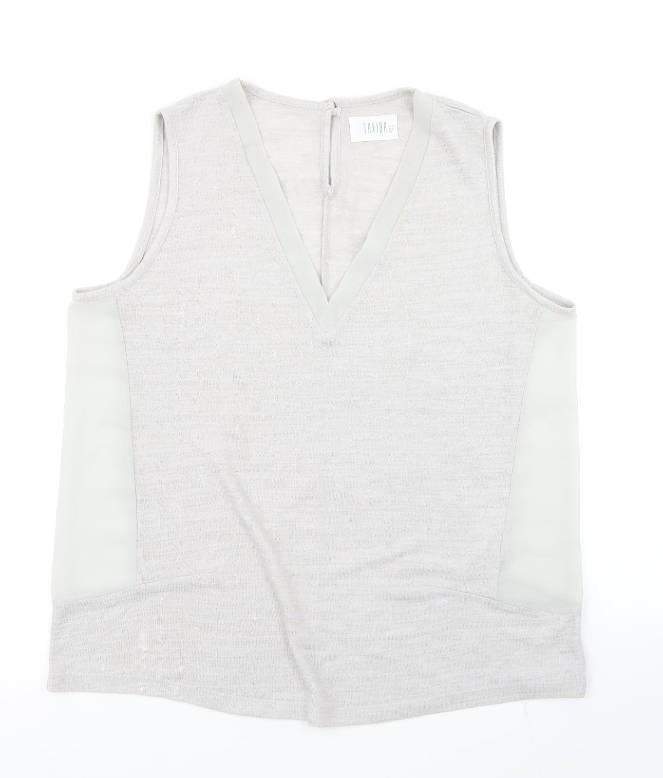 Womens UK Size 12 Savida Grey Basic Tank