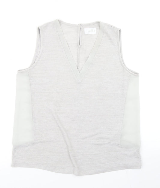 Womens UK Size 12 Savida Grey Basic Tank