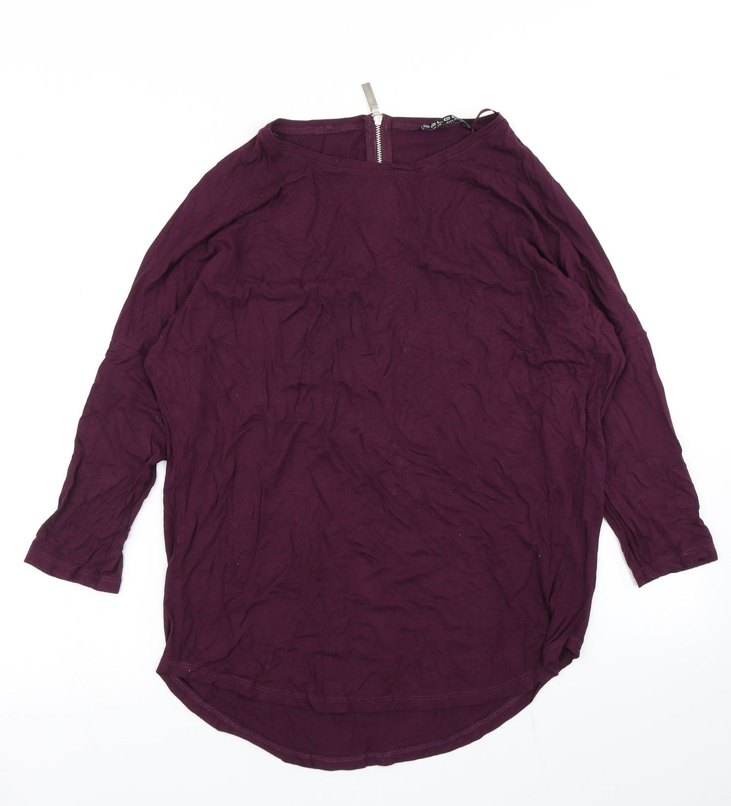 Womens UK Size 10 Select Purple Basic T-Shirt