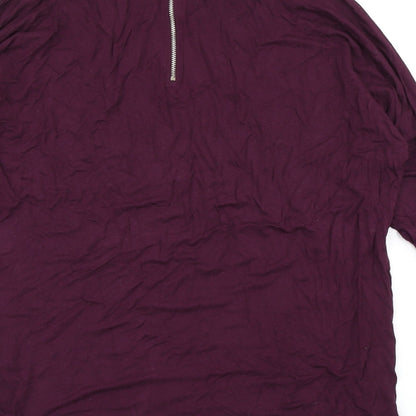 Womens UK Size 10 Select Purple Basic T-Shirt