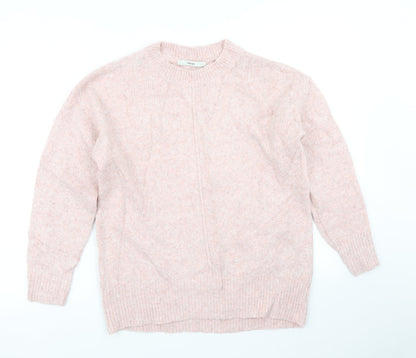 George Womens Pink  Knit Pullover Jumper Size S