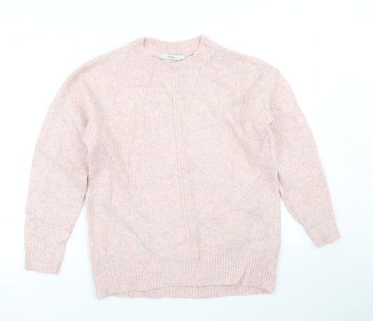 George Womens Pink  Knit Pullover Jumper Size S