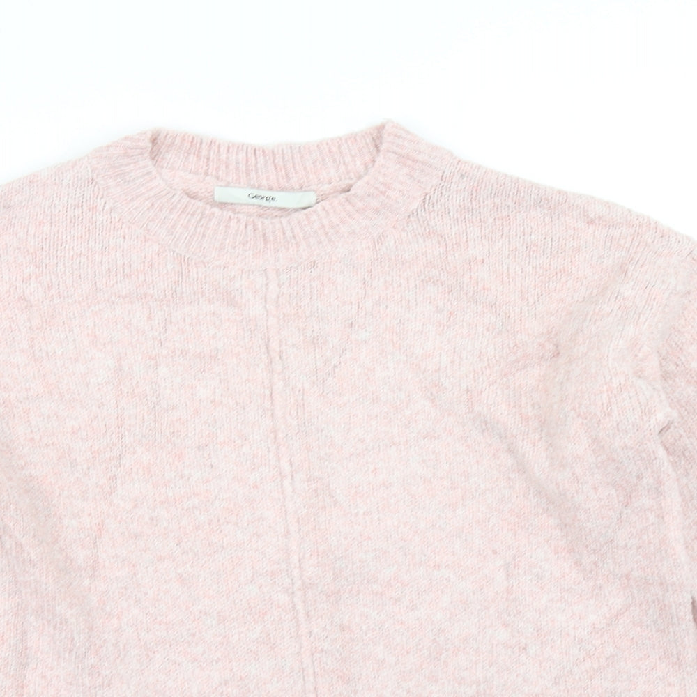 George Womens Pink  Knit Pullover Jumper Size S