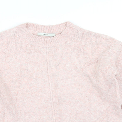 George Womens Pink  Knit Pullover Jumper Size S