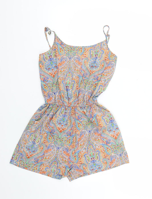 Atmosphere Womens Multicoloured Geometric  Playsuit One-Piece Size 6