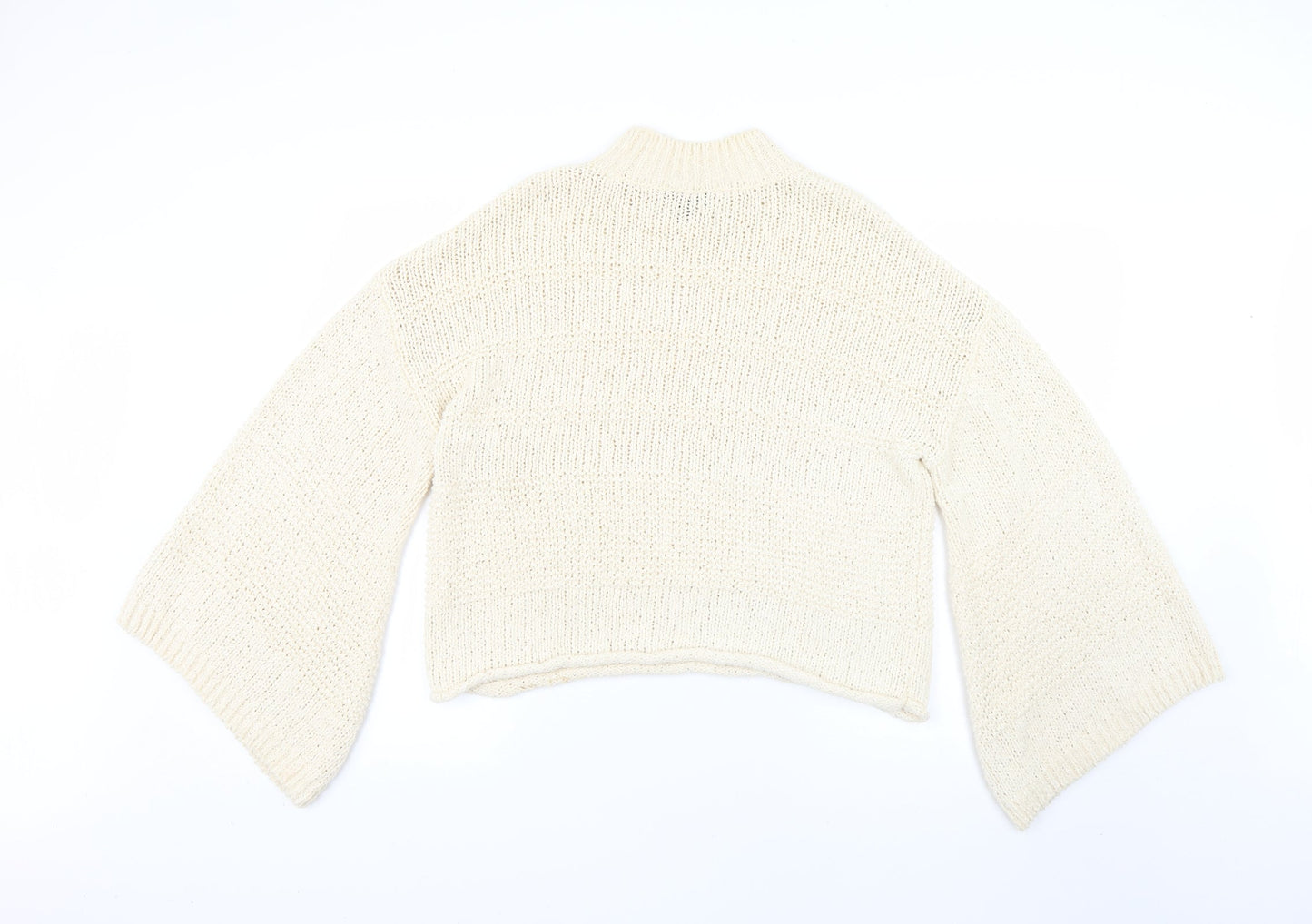 Womens UK Size 8 Topshop Beige Pullover Jumper