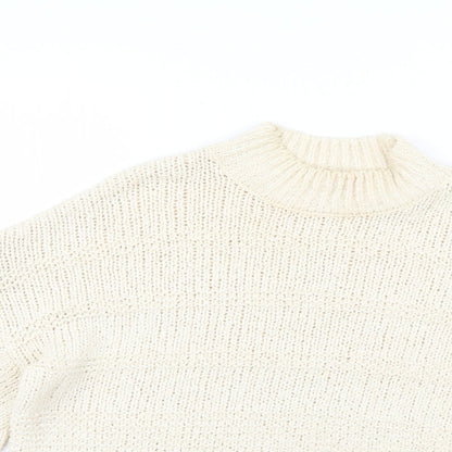 Womens UK Size 8 Topshop Beige Pullover Jumper