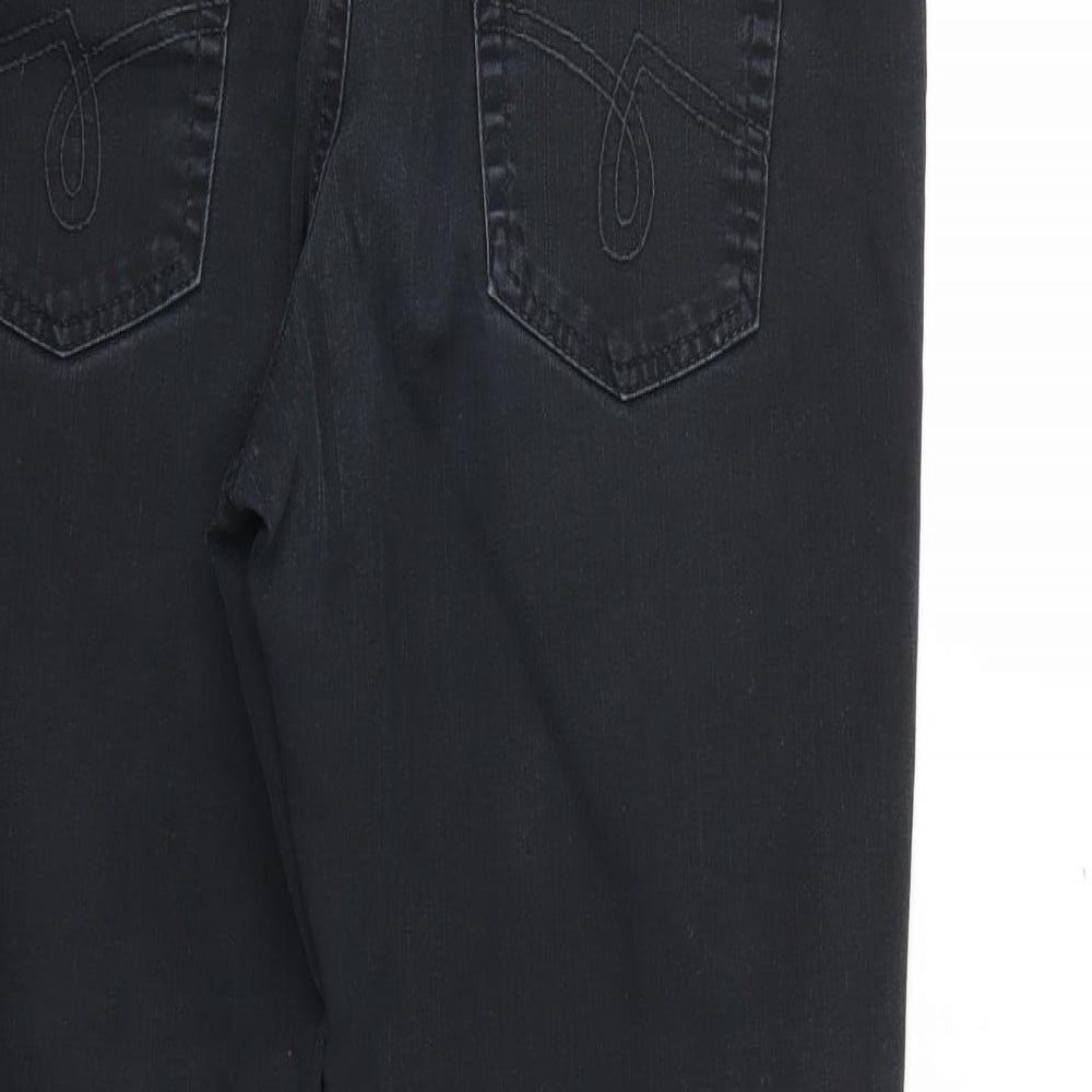 Womens UK Size 10 Papaya Regular Fit Skinny Black Jeans