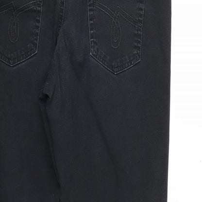 Womens UK Size 10 Papaya Regular Fit Skinny Black Jeans
