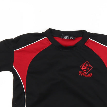 Falcon Mens Black Striped   Polo Size XS