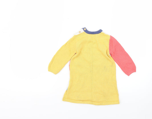 Nutmeg  Multicoloured Colourblock  Pullover Jumper Size 9-12 Months