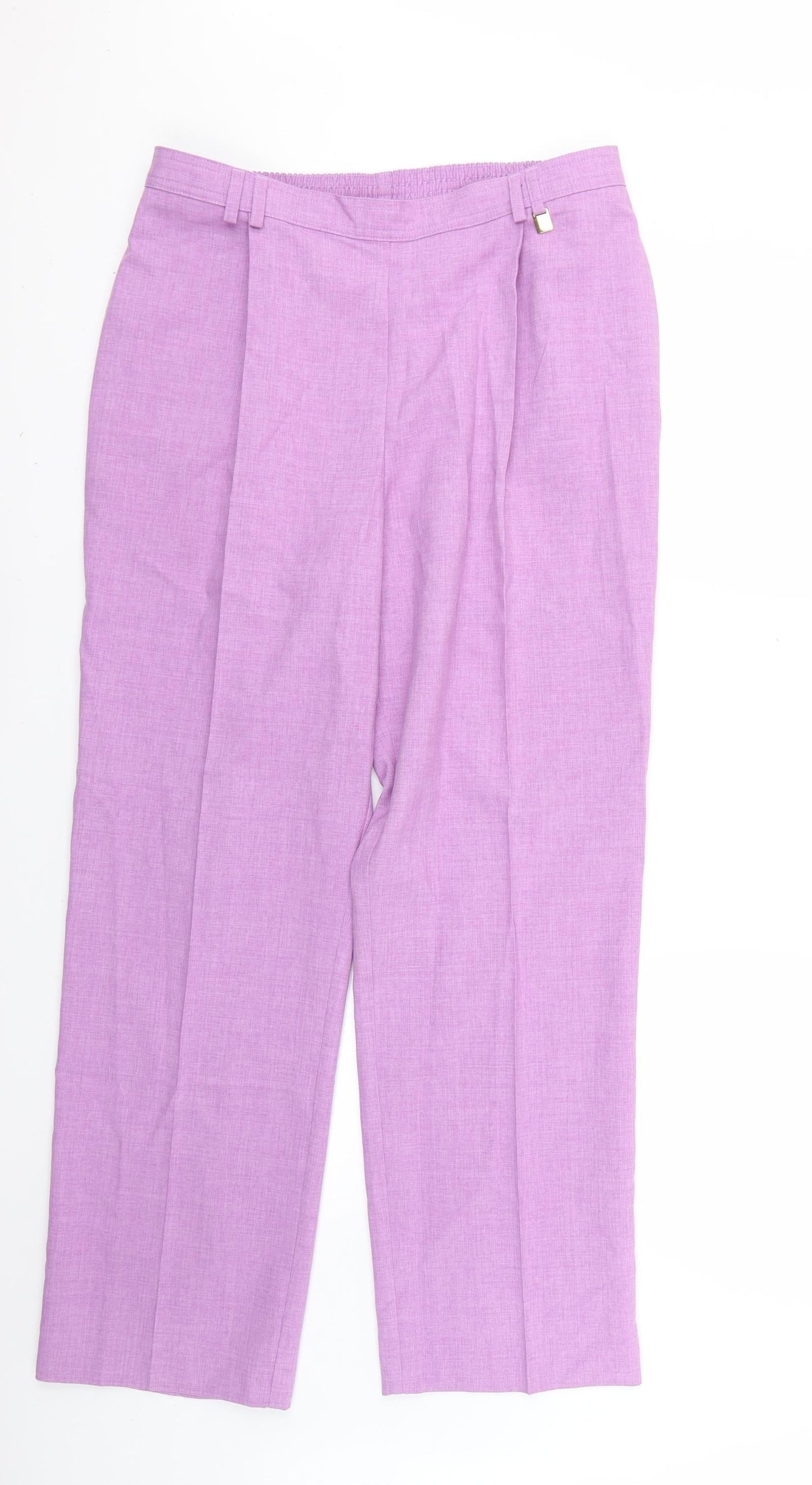 Womens UK Size 14 Marks and Spencer Regular Fit  Purple Trousers