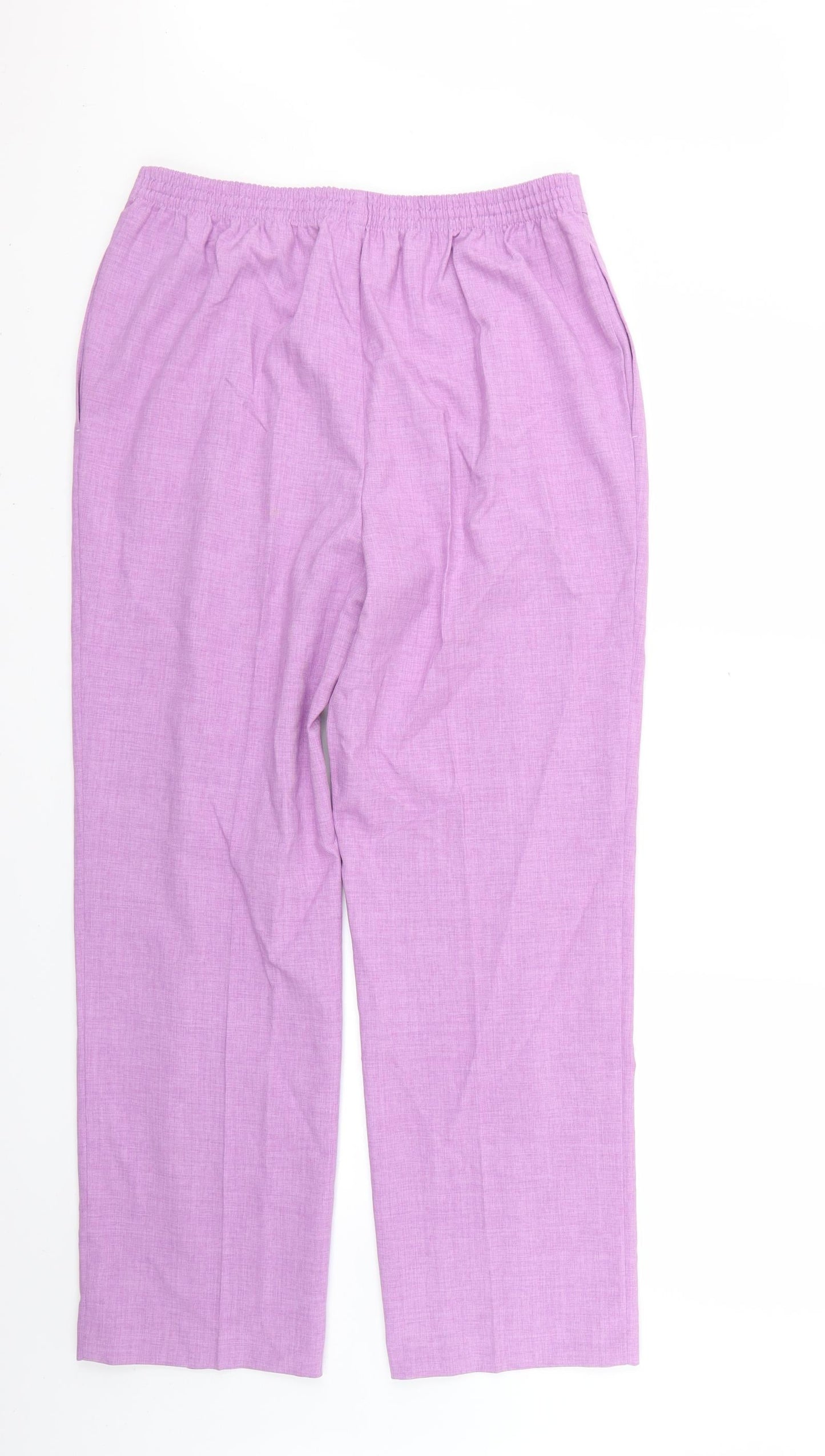 Womens UK Size 14 Marks and Spencer Regular Fit  Purple Trousers