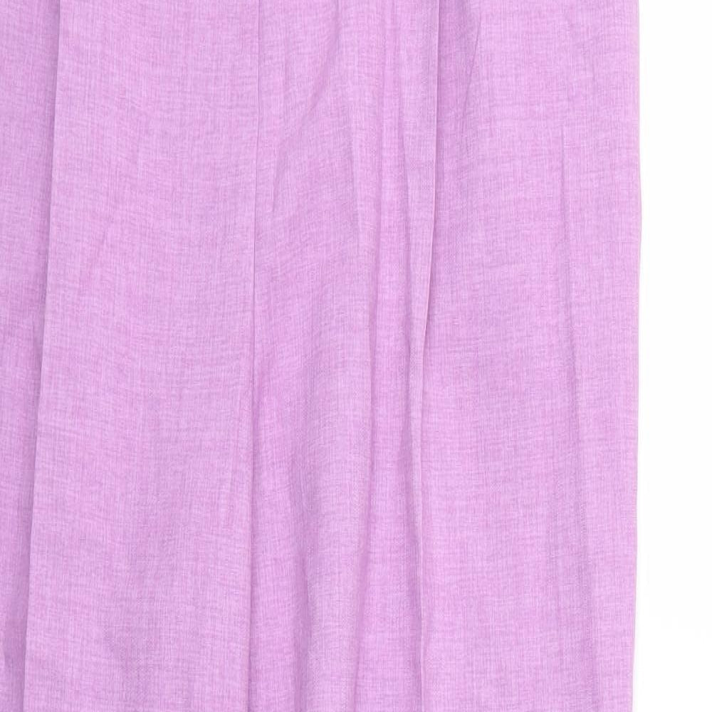 Womens UK Size 14 Marks and Spencer Regular Fit  Purple Trousers