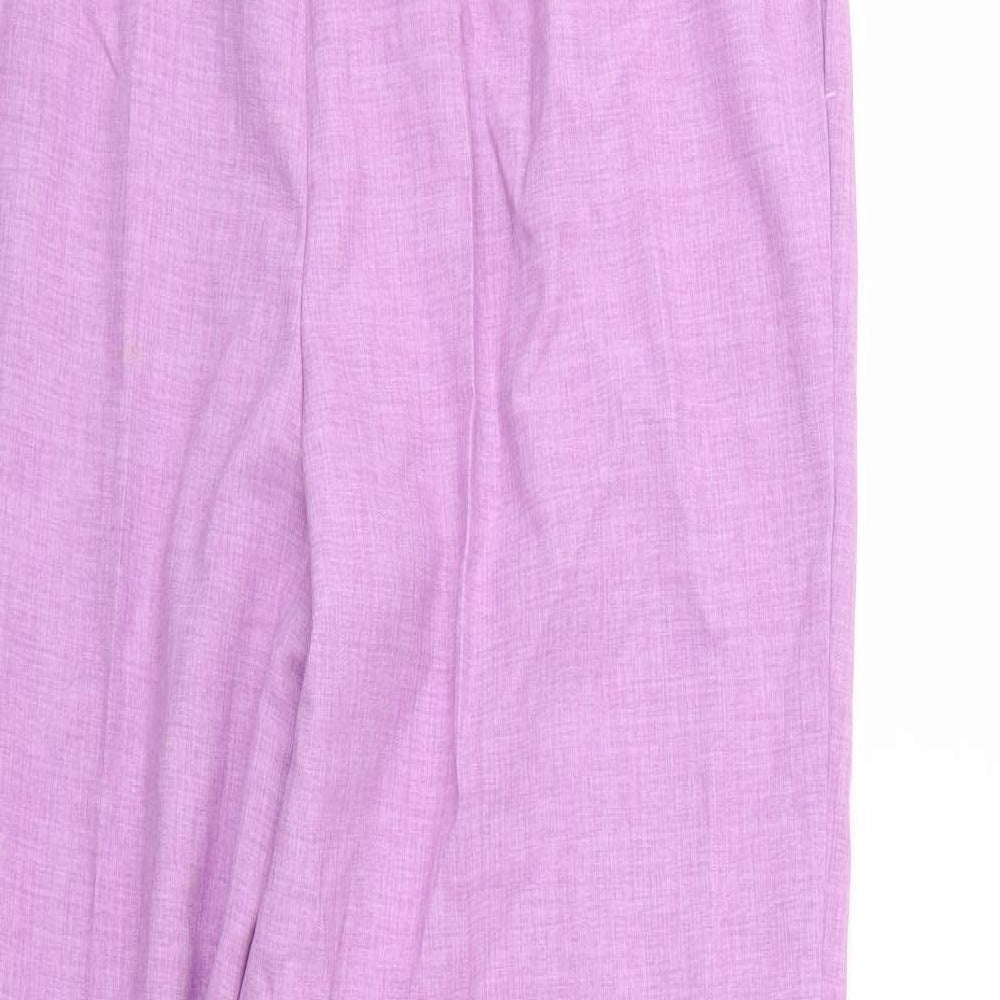 Womens UK Size 14 Marks and Spencer Regular Fit  Purple Trousers