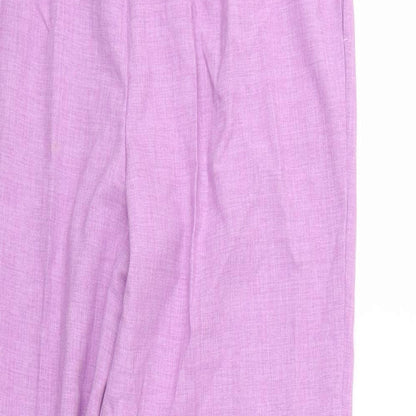 Womens UK Size 14 Marks and Spencer Regular Fit  Purple Trousers