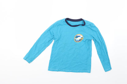 Additional front view of George boys’ blue pyjama top, size 7-8, years