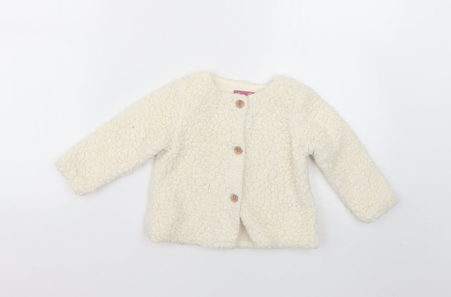 Primark Baby White   Overcoat Coat Size 9-12 Months