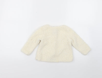 Primark Baby White   Overcoat Coat Size 9-12 Months