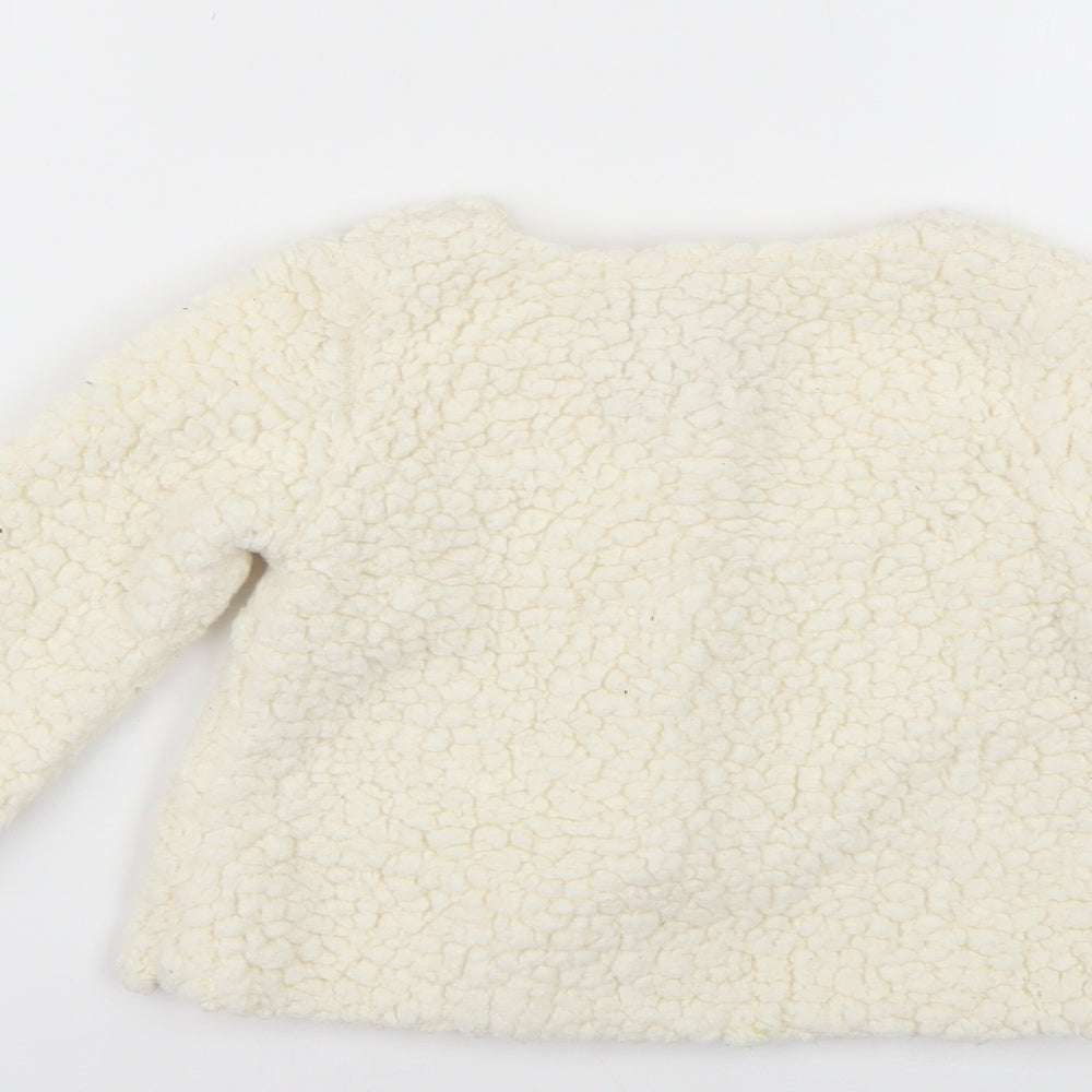 Primark Baby White   Overcoat Coat Size 9-12 Months