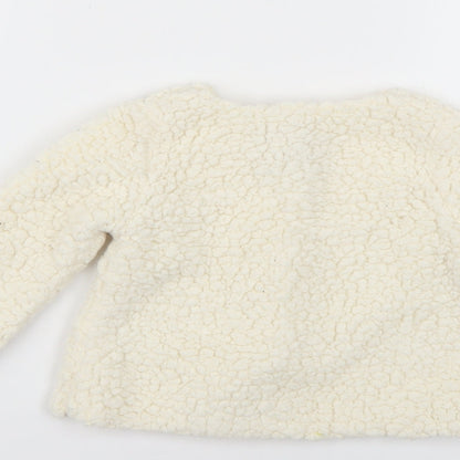 Primark Baby White   Overcoat Coat Size 9-12 Months
