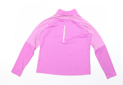 Back view of zxu women’s purple jacket, size L
