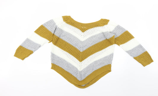 Womens UK Size S Quiz Multicoloured Pullover Jumper
