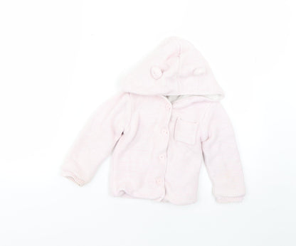 Matalan Baby Pink   Overcoat Coat Size 12-18 Months