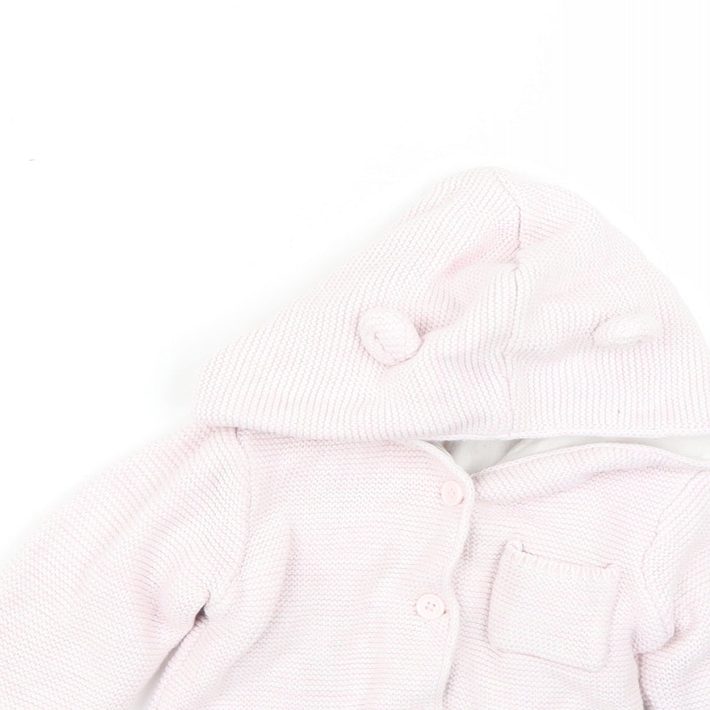Matalan Baby Pink   Overcoat Coat Size 12-18 Months