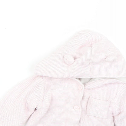 Matalan Baby Pink   Overcoat Coat Size 12-18 Months