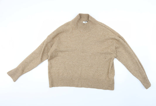 Womens UK Size L H&M Brown Pullover Jumper