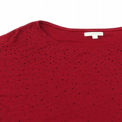 Womens UK Size L Monsoon Red Pullover Jumper