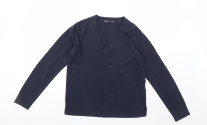 Womens UK Size 12 Marks and Spencer Blue Pullover Jumper