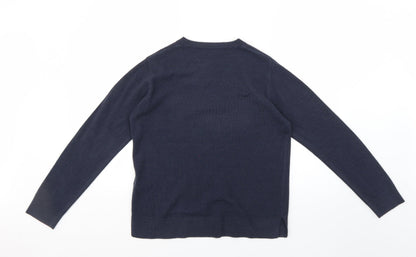 Womens UK Size 12 Marks and Spencer Blue Pullover Jumper