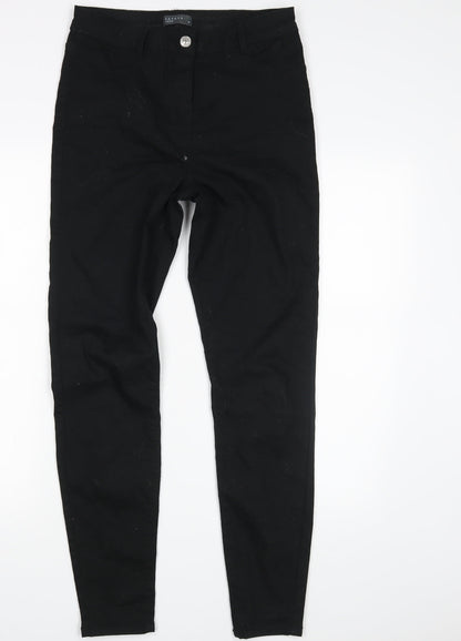 Womens UK Size 10 Papaya Slim Fit Skinny Black Jeans