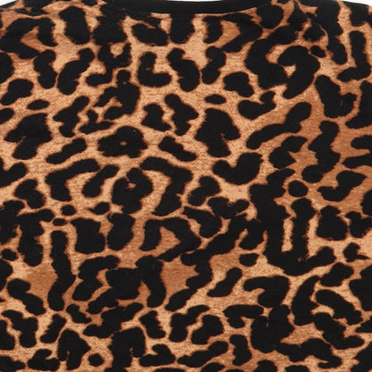 George Womens Brown Camouflage  Cropped T-Shirt Size 10